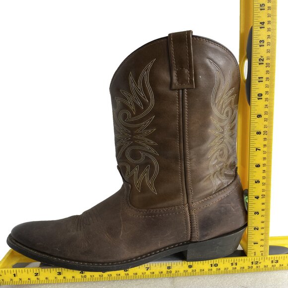 Laredo Leather Embroidered Boots Western Cowboy Biker Work Men's 10.5 - Picture 12 of 14